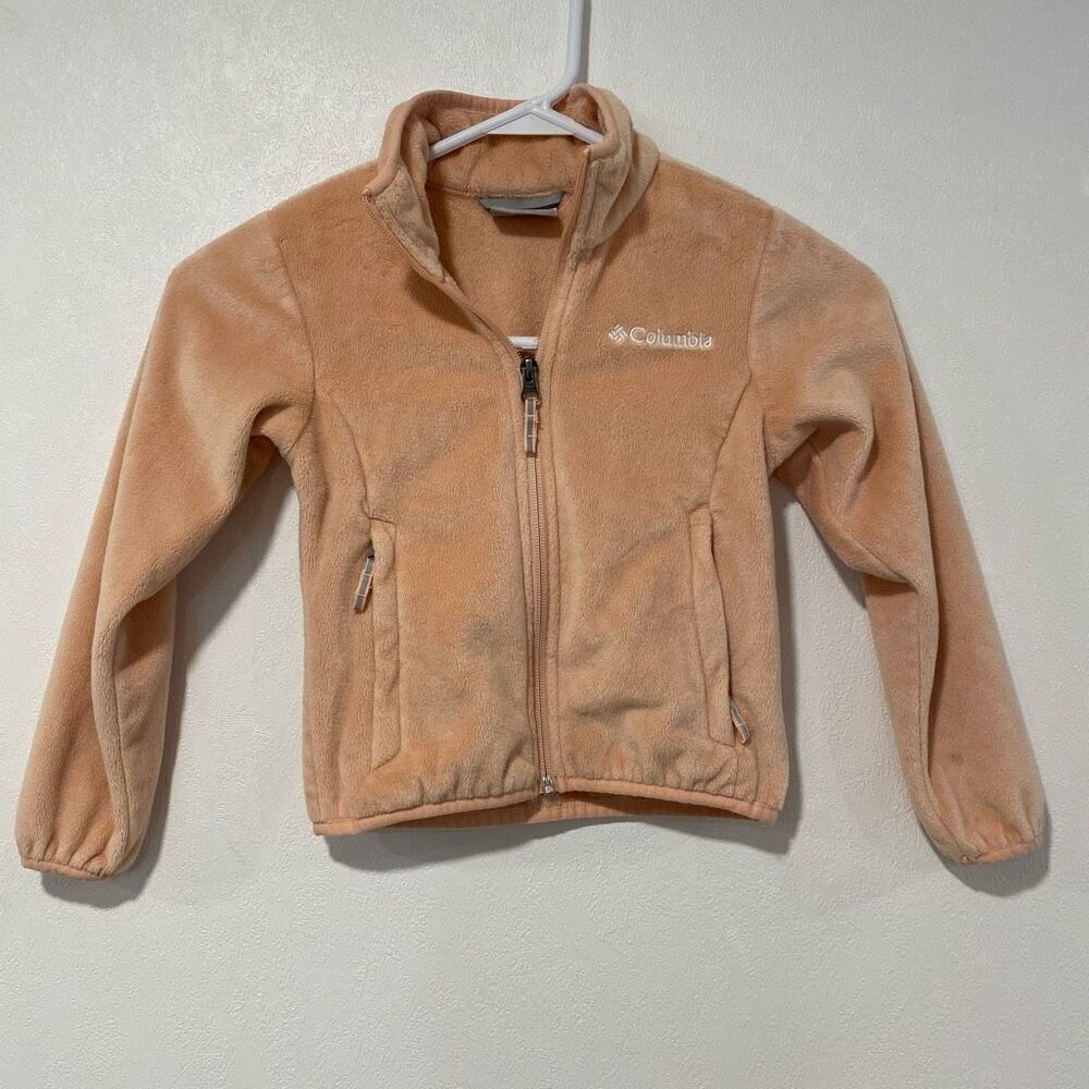 Columbia Girls XXS (4/5) Peach Full-Zip Fleece Jacket